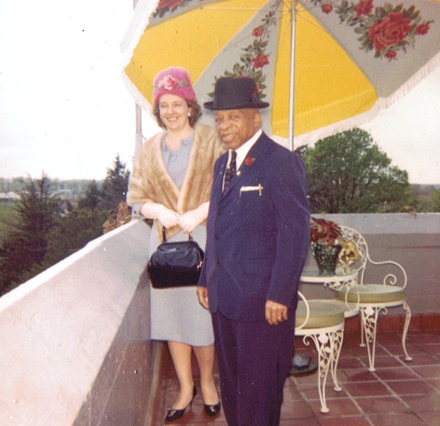 FATHER and MOTHER DIVINE on the Sun Deck of the Mount of the House of the Lord.